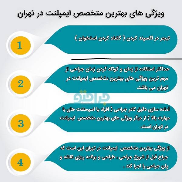 ویژگی های بهترین متخصص ایمپلنت در تهران