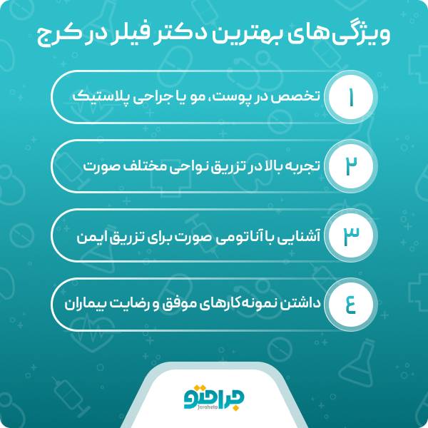 ویژگی بهترین دکتر فیلر در کرج