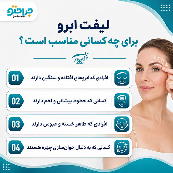لیفت ابرو برای چه کسانی مناسب است؟