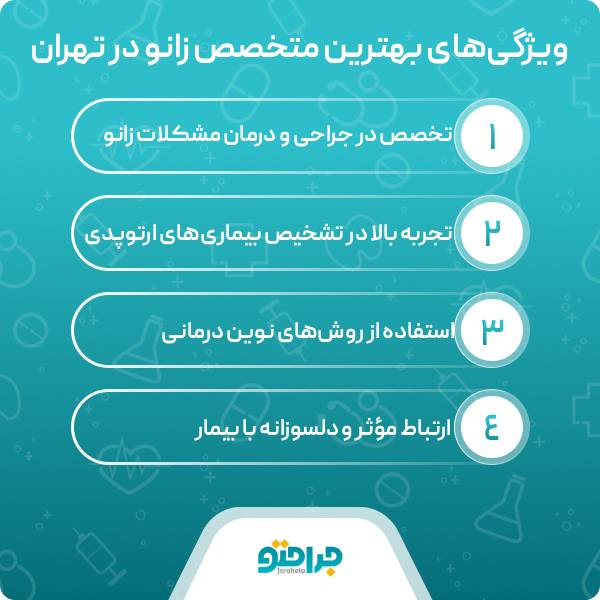 ویژگی بهترین متخصص زانو در تهران
