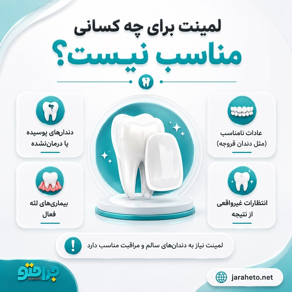 مراقبت های بعد از انجام لمینت دندان