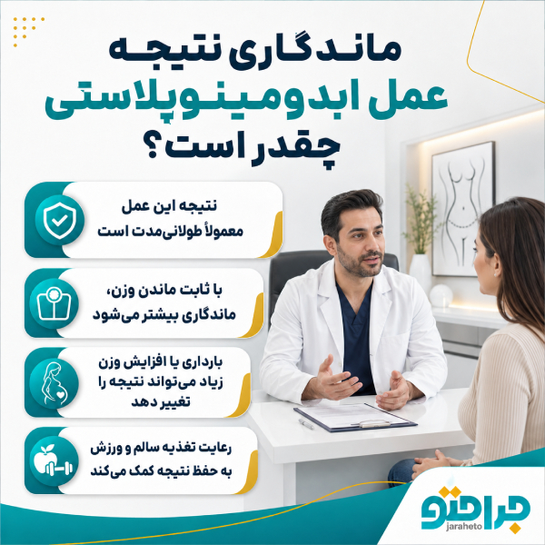ماندگاری نتیجه عمل ابدومینوپلاستی چقدر است؟