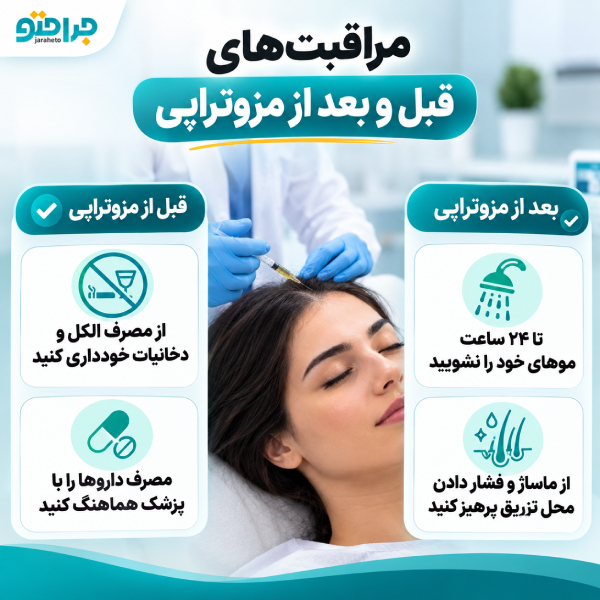 مراقبت های قبل و بعد از مزوتراپی