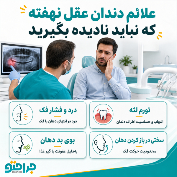 علائم دندان عقل نهفته که نباید نادیده بگیرید