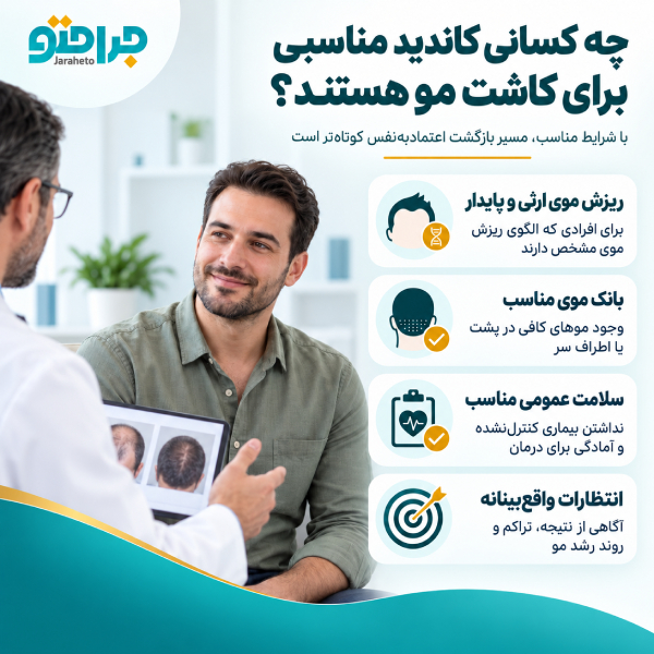 چه کسانی کاندید مناسبی برای کاشت مو هستند؟
